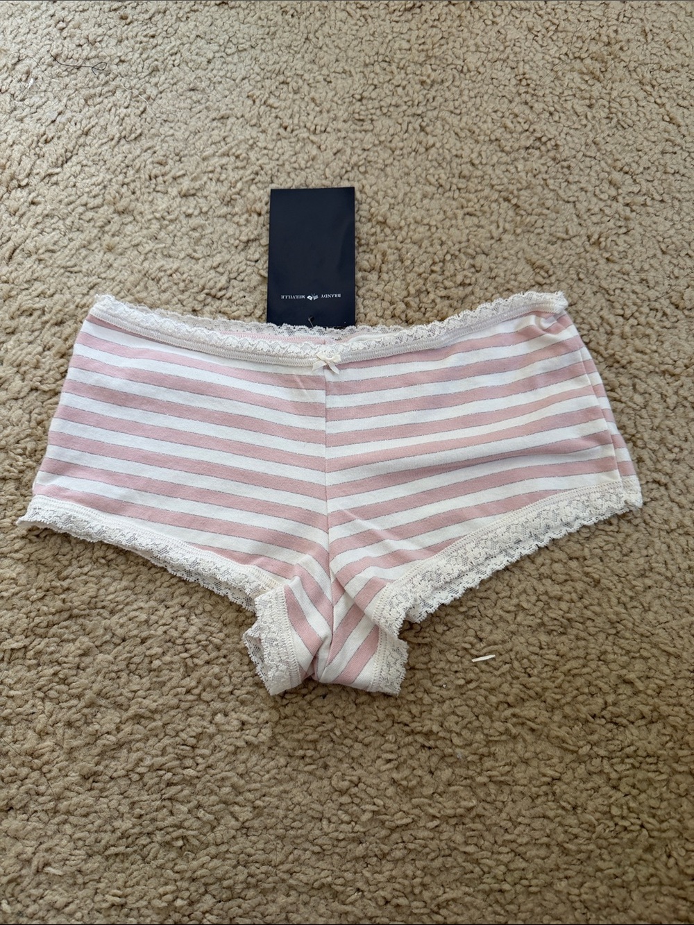 Brandy melville striped lace underwear